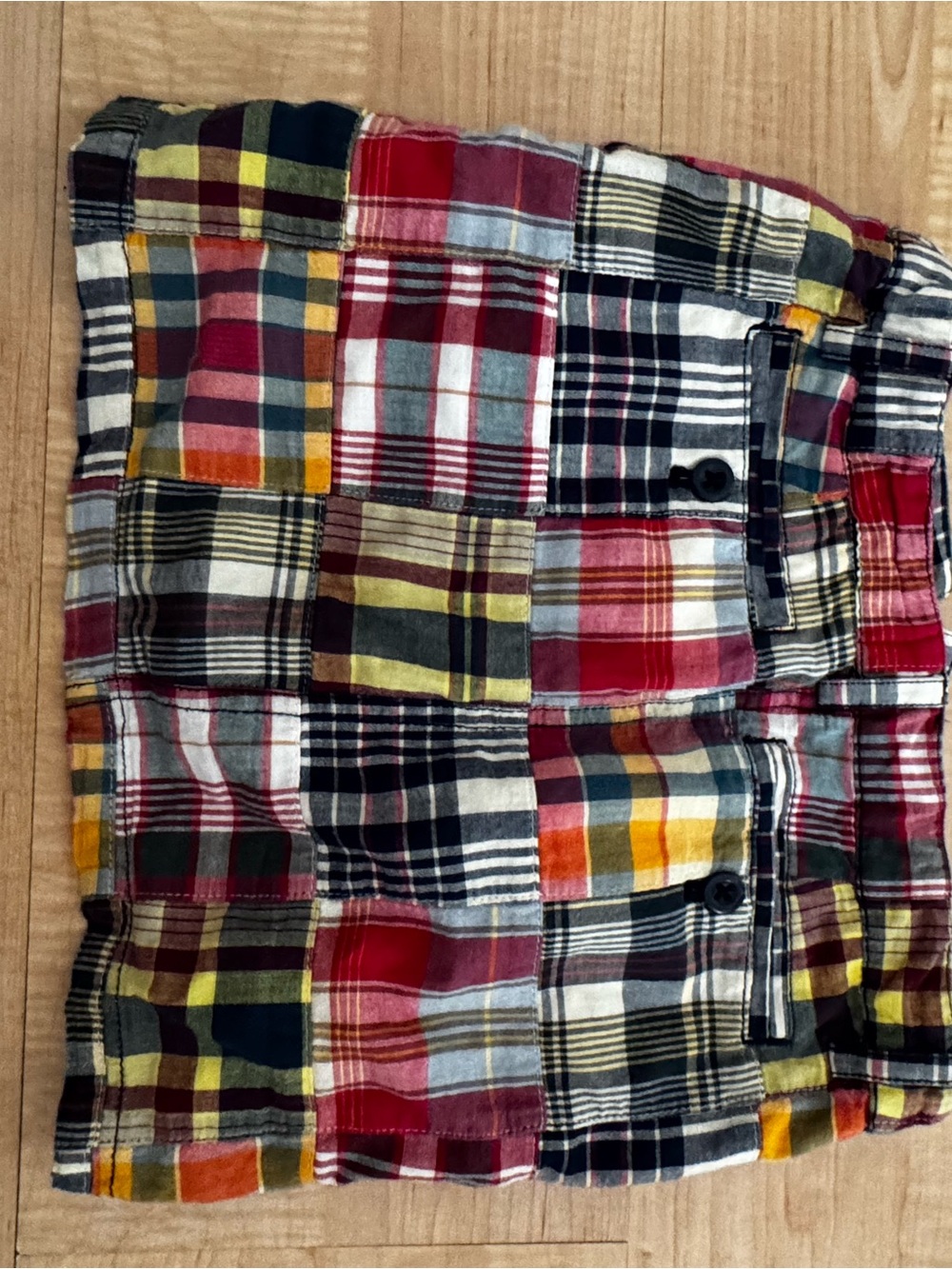 Adorable Polo by Ralph Lauren Navy and Red Plaid Cotton Skirt Girls